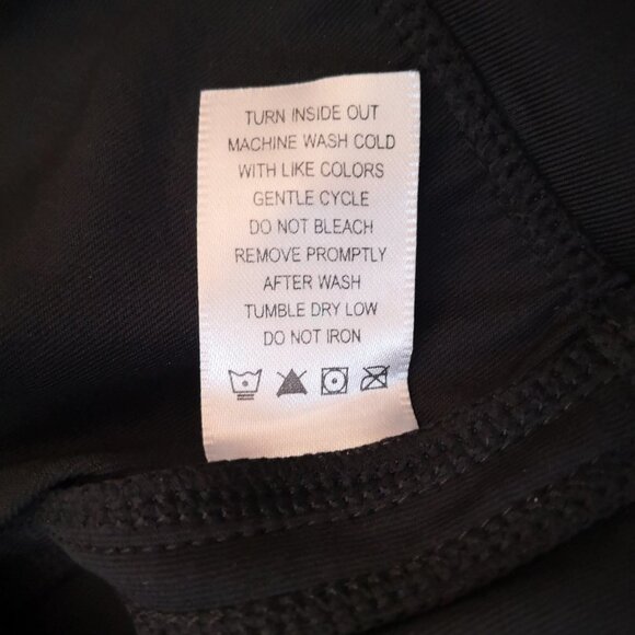 Denise Austin Qwick-Dri Ladies Black Size Large Elastic Waist Capri Length Pants - Picture 8 of 15